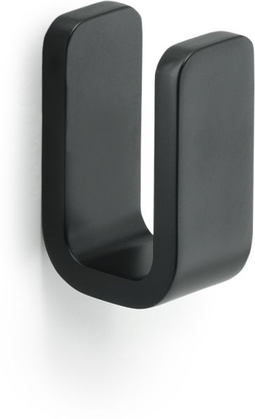 Gedy Outline, крючок одинарный, цвет черный матовый