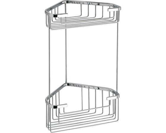 Gedy, решётка угловая 2-х уровневая (20х15,1хh32,5), цвет хром