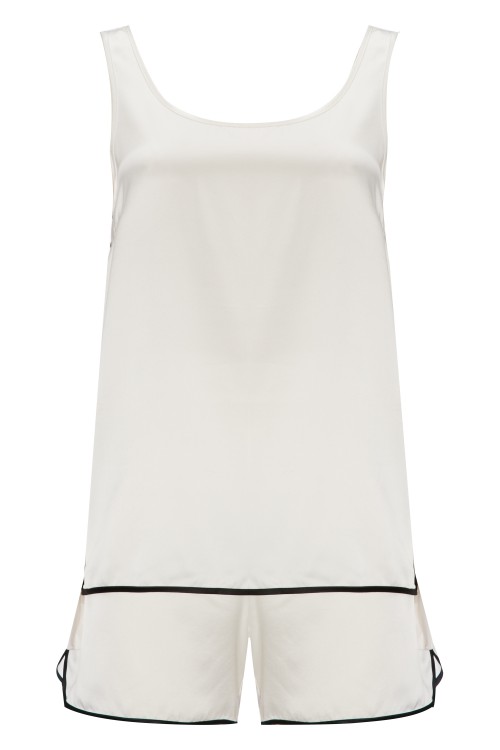 Шелковый топ ivory