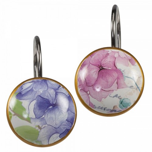 Крючки для шторки в ванную Flora Bella