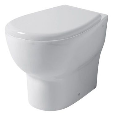 Disegno ceramica Touch1, напольный унитаз 53 см, выход в стену, цвет белый глянцевый