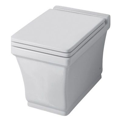 Disegno ceramica Neo, комплект напольного унитаза (выход в стену) с быстросъемным сиденьем микролифт, цвет белый глянцевый