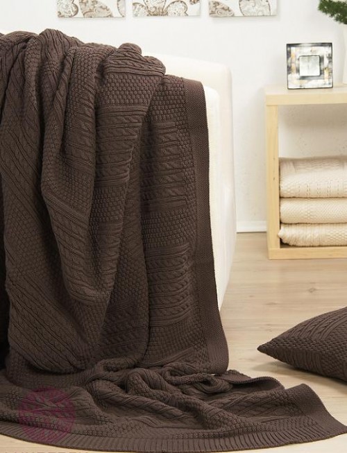 Плед Imperio 3 brown 220х240