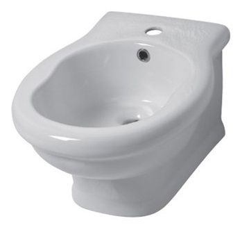 Disegno ceramica Paolina, подвесное биде, c крепежом, 54x39 см, цвет белый глянцевый