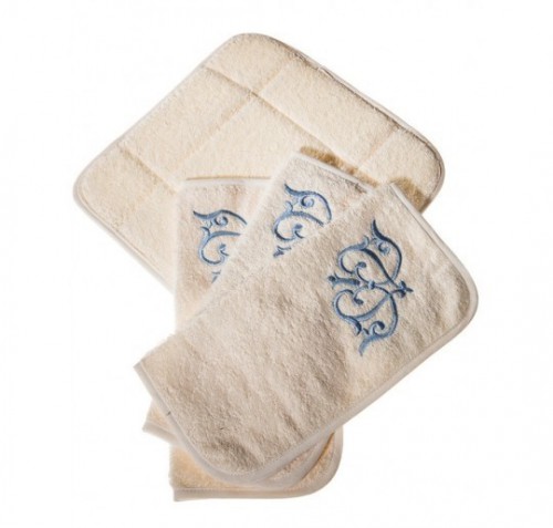 Набор салфеток в корзинке Ванити голубой