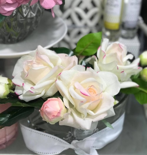 Парфюм Букет Luxury Oval French pink Blush Roses LOV02