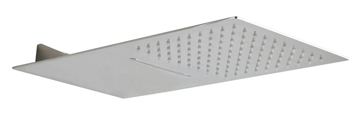 AQG, консольная душевая головка FLOWС2 50x25 см, 2 режима: дождь и каскад, цвет хром