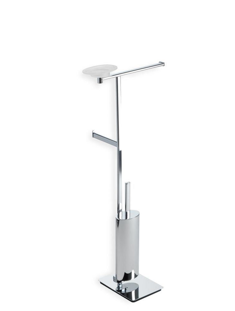 Stil Haus Diana, стойка: мыльница + полотенцедерж.+ бумагодержатель + ёрш металлический, цвет хром