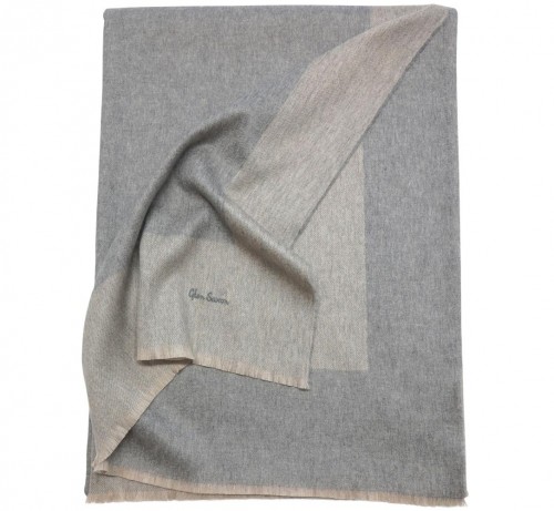 Элитный кашемировый плед Border Sandstone Grey