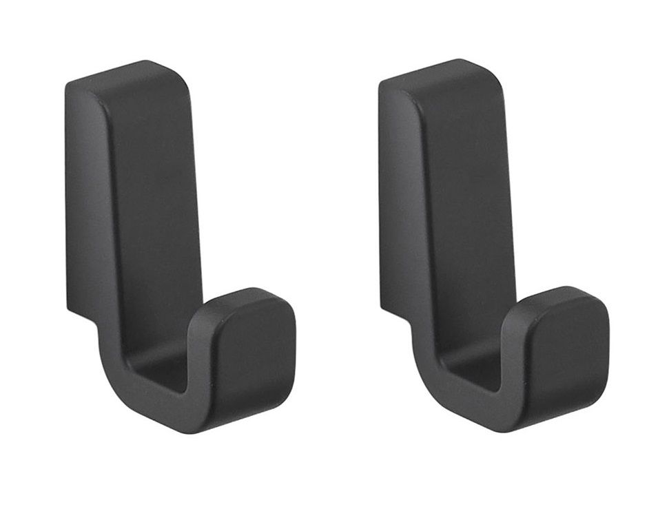 Gedy Samoa, набор из 2-х крючков, цвет черный матовый