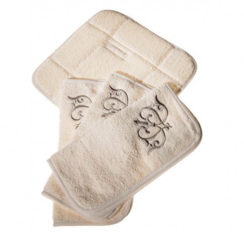 Набор салфеток в корзинке Ванити песочный