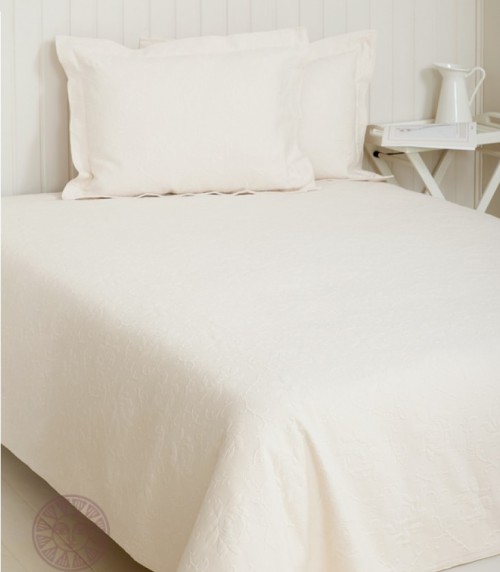 Покрывало Flowers экрю