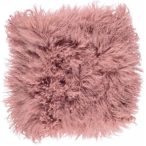 Подушка мех тибетской козы Old Rose 1059