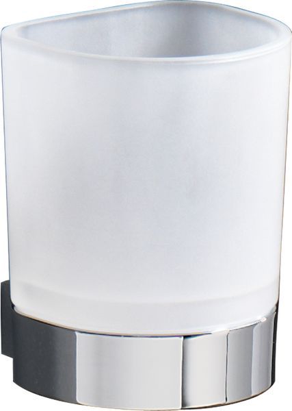 Gedy G-Kent, настенный стеклянный стакан, цвет хром