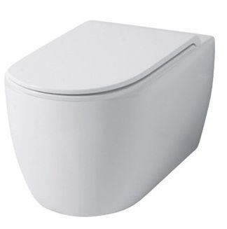 Disegno ceramica Skip, подвесной безобод. унитаз, c крепежом, 50x37 см, цвет beaver