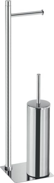 Gedy Trilly, стойка: бумагодержатель/металлический ерш, цвет хром