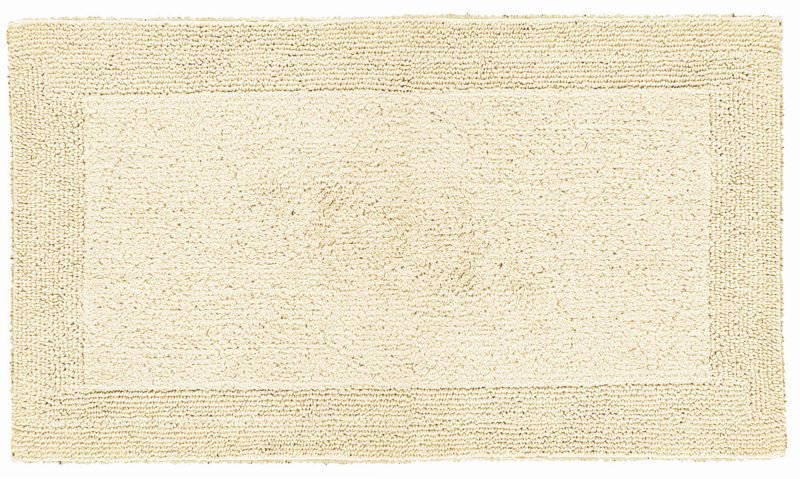 Batex Duo Flor, двухсторонний квадратный коврик из 100% хлопка, размер 55x65 см, цвет натуральный