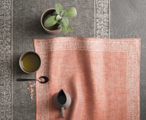 Салфетка под приборы лен Medici красная