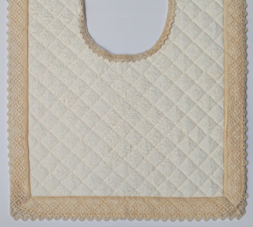 Коврик для туалета с кружевом Rombetti кремовый