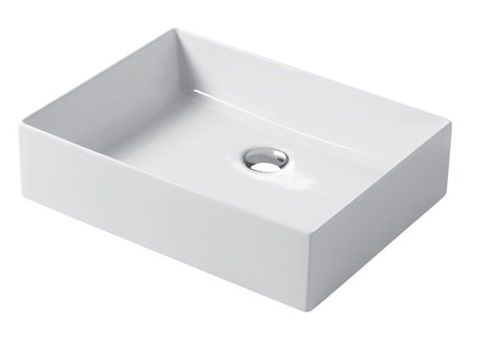 Disegno ceramica Slim, накладная прямоугольная раковина 50х38хh12 см, цвет beaver