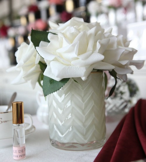 Парфюм букет Herringbone Flower Cream Rose HCF02