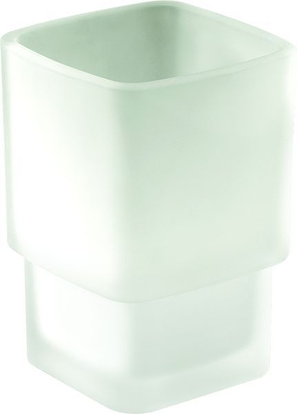 Gedy Lounge, стеклянный стакан c уплотнителем для установки в держатель 5447