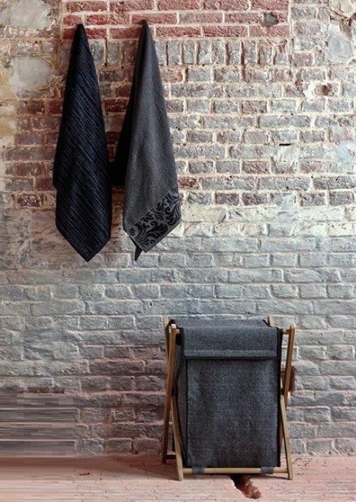 Корзина для белья Dali dark grey